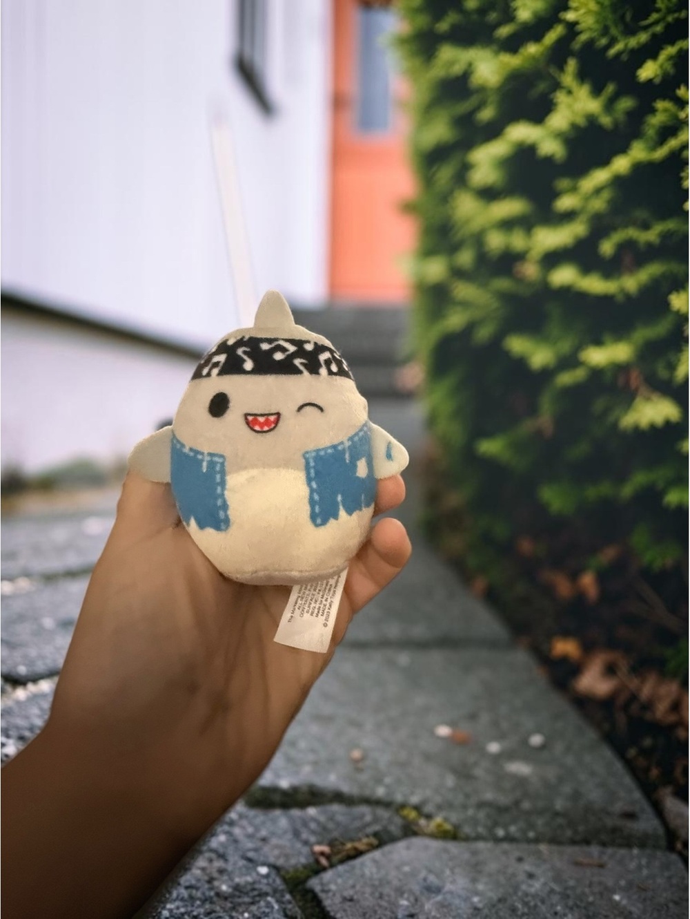 Squishmallows Gordon the Shark Mini Plush Blue Jacket Headband
